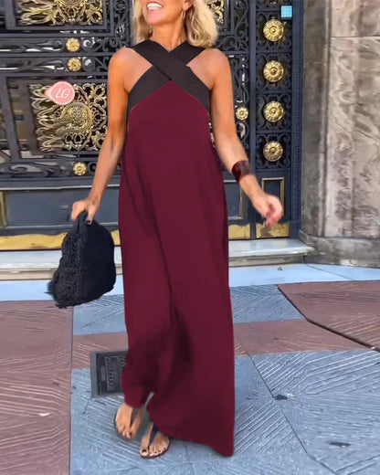 Lucía | Vestido largo con escote cruzado