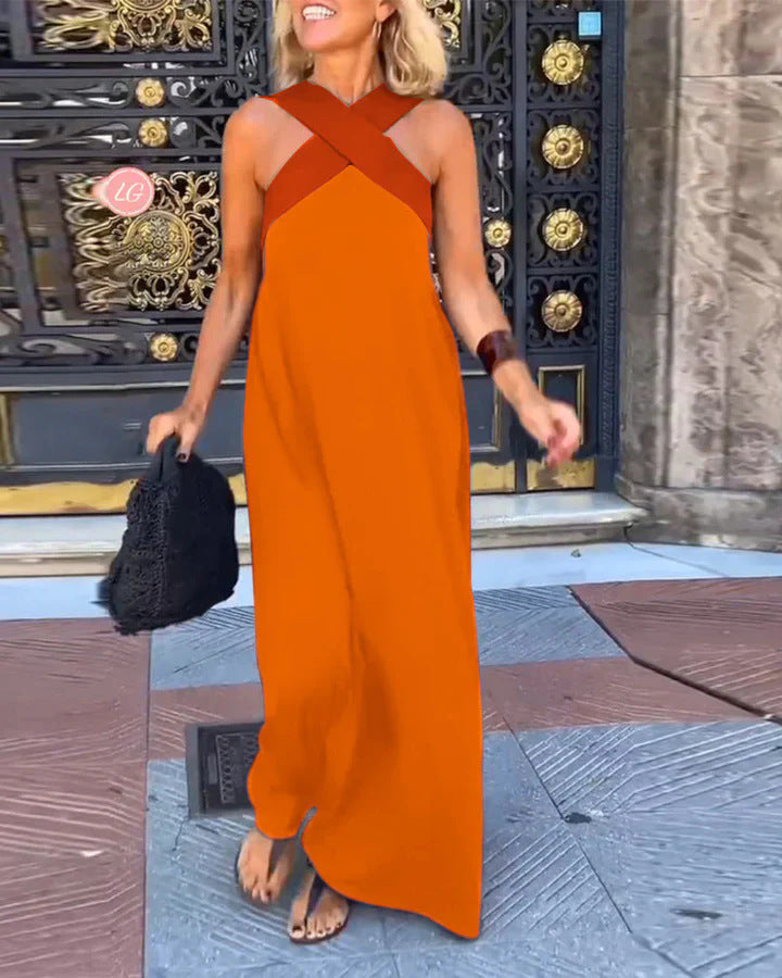 Lucía | Vestido largo con escote cruzado