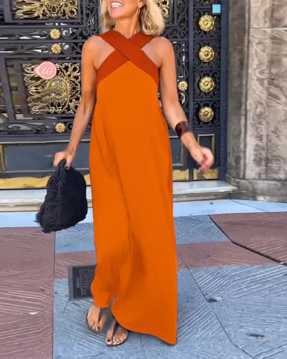 Lucía | Vestido largo con escote cruzado